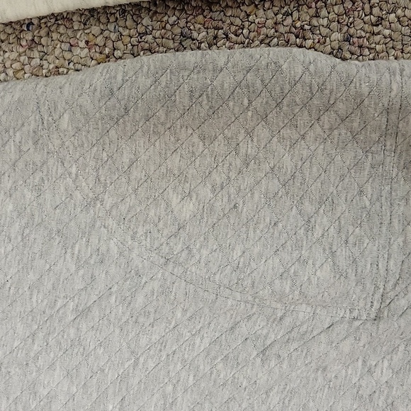 Vineyard Vines men's Zip-Up Shep Shirt in Gray and Cream XL - Picture 4 of 5